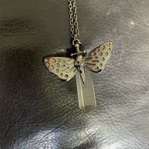 crystal moth neckalce